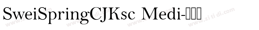 SweiSpringCJKsc Medi字体转换